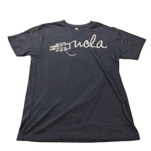 New Orleans Guitar Nola Music Medium Short Sleeve Polyester Blend T-shirt Used